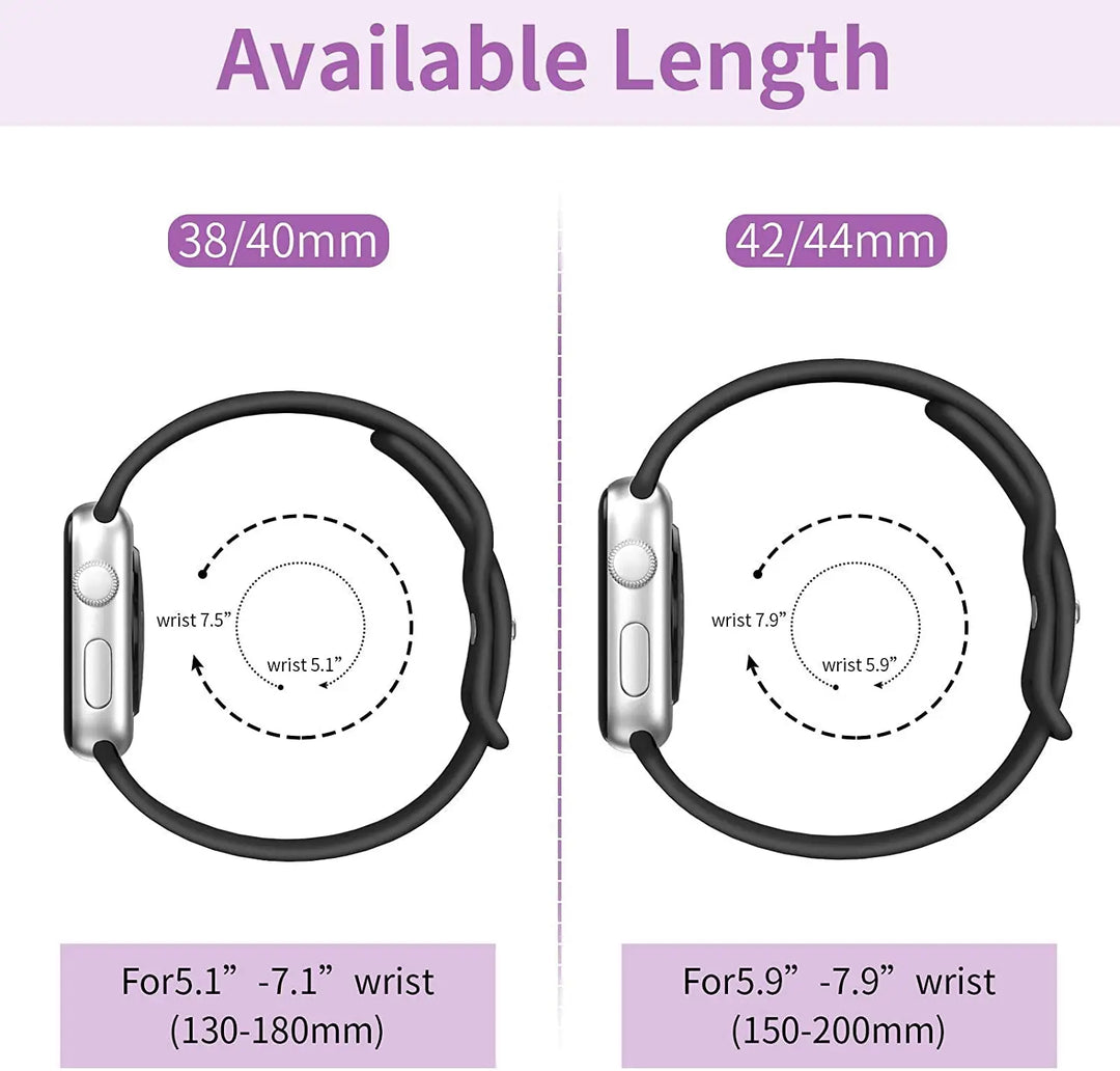 Universal Silicone Strap – Apple Watch Ultra Accessories for iWatch Series