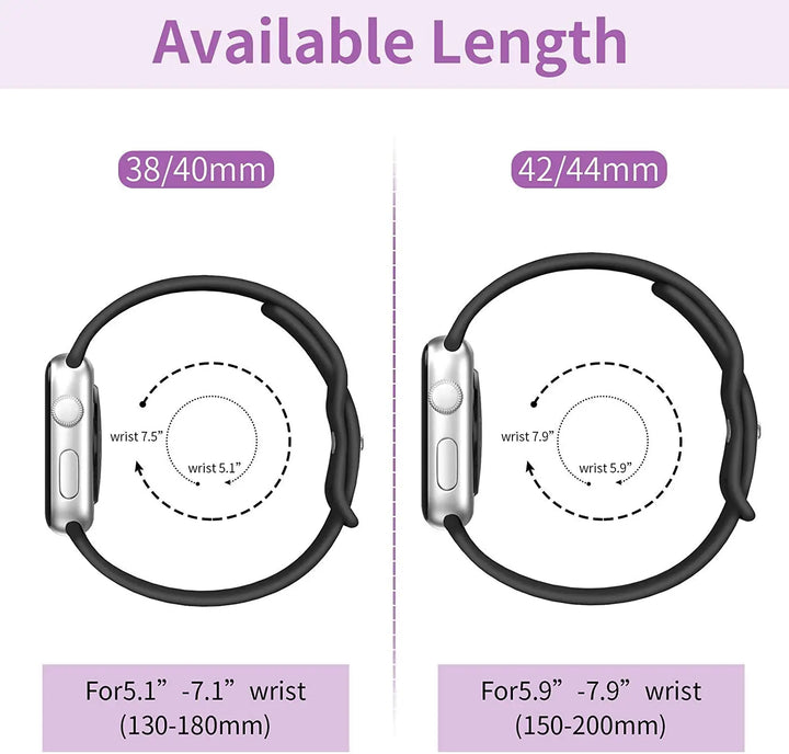 Universal Silicone Strap – Apple Watch Ultra Accessories for iWatch Series