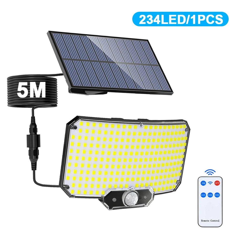 Solar Powered Motion Sensor Outdoor Security Light
