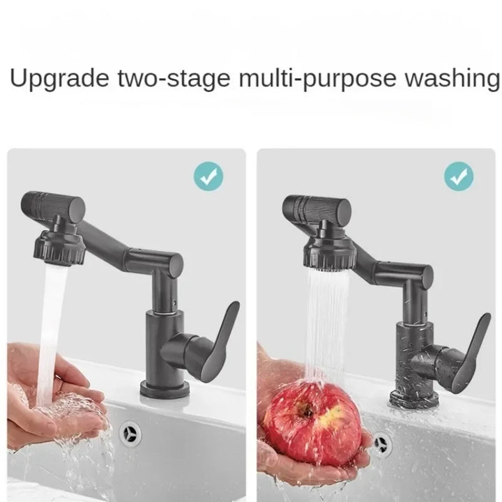 Universal Swivel Arm Faucet with Spray Water Protection-Orizon Depot