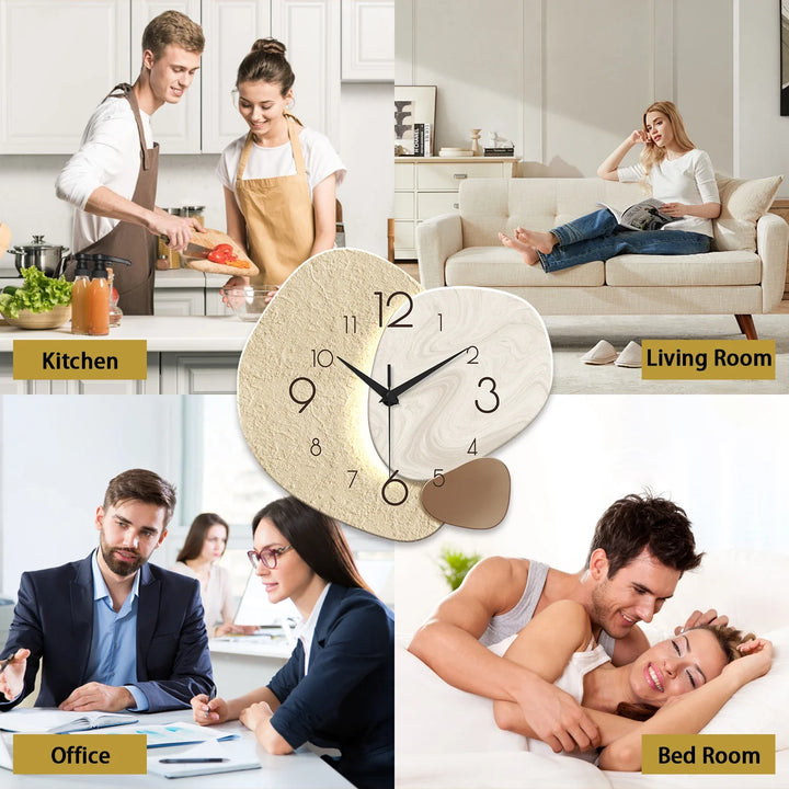 Modern Simple Wall Clock | Silent Quartz Design for Home Decor