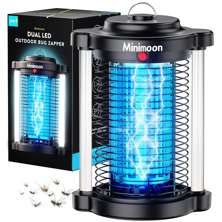 Outdoor Mosquito Zapper with Dual LED Light and 4200V Electric Trap