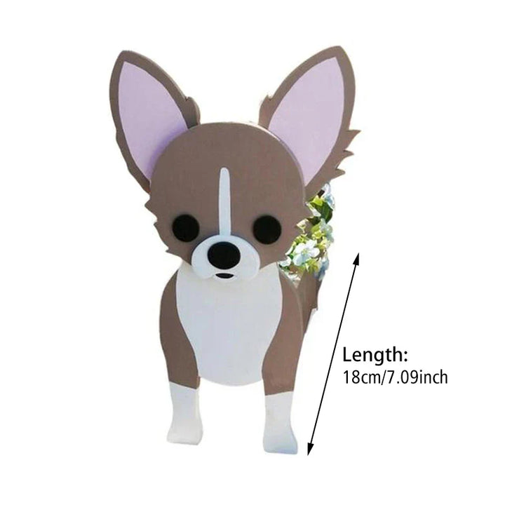 Dog Plant Container - Pawsome Flower Pot for Various Breeds-Orizon Depot