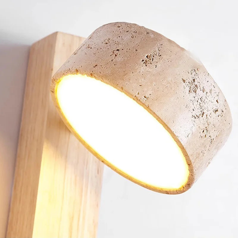 Wabi-Sabi Wall Lamp | French Style Headboard Light with Pull Switch