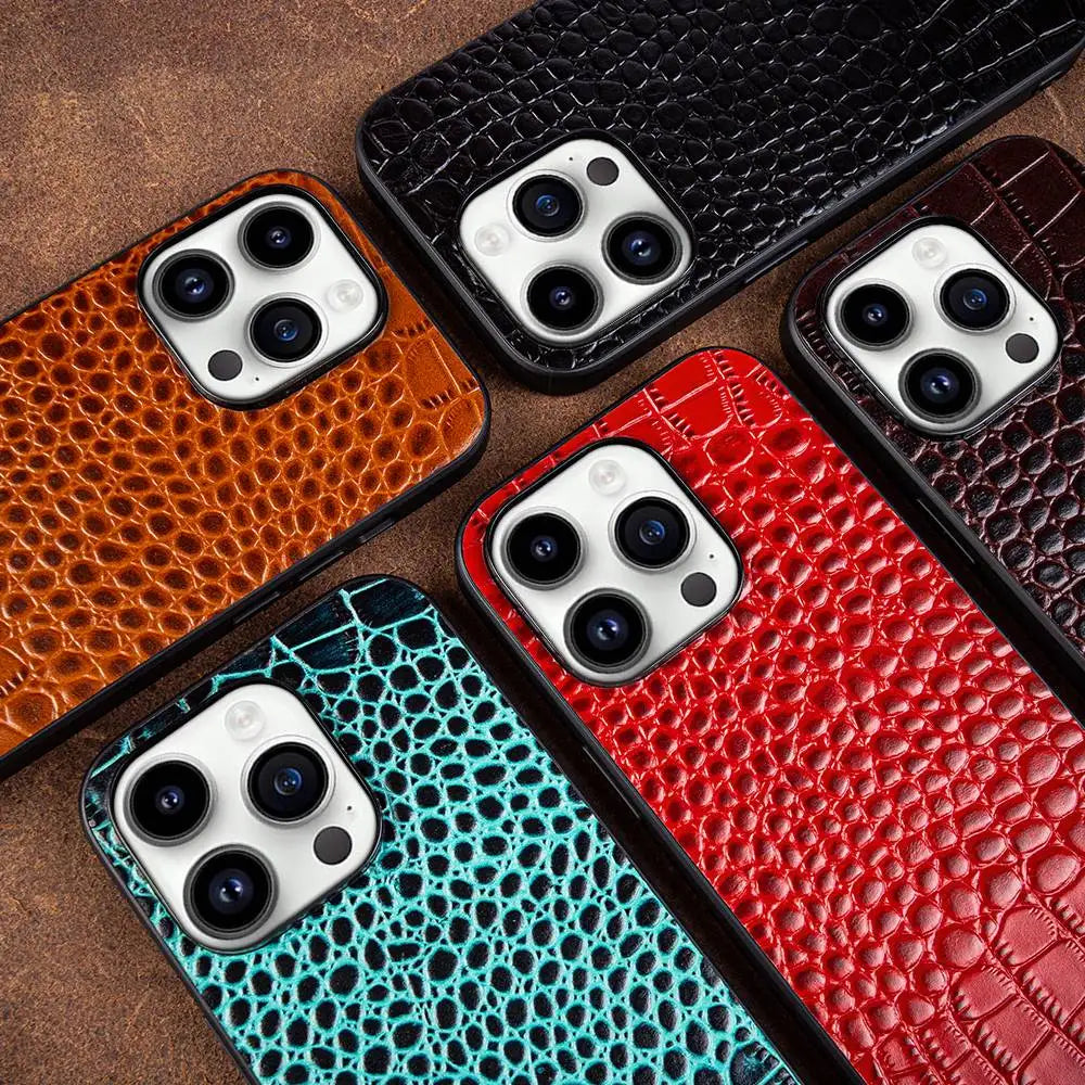 Genuine Leather iPhone Case for Stylish Protection-Orizon Depot