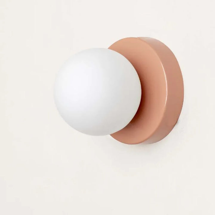 Modern Colored Glass Macaron LED Wall Light Fixture