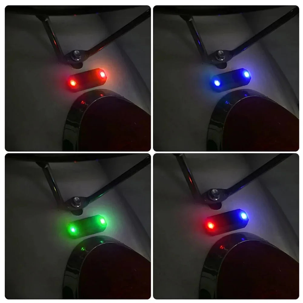 Mini Motorcycle Warning Light - Wireless Anti-Theft LED Caution Lamp