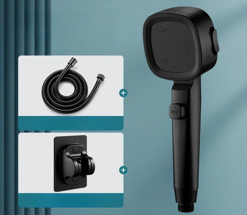 Water-Saving High Pressure Shower Head with 3 Adjustable Modes