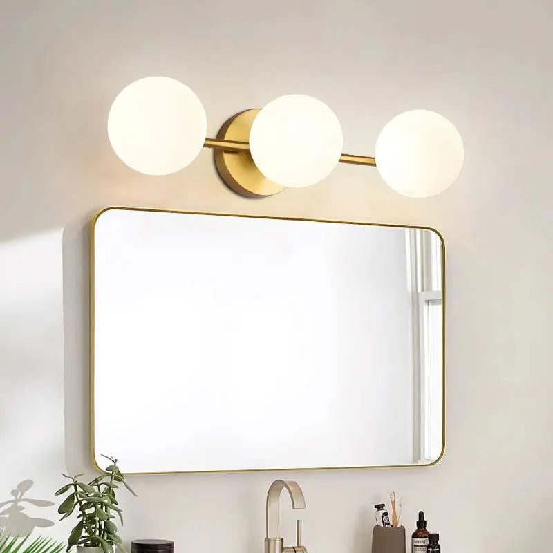 Nordic Glass Ball Wall Light | Stylish Triple Globe Fixture