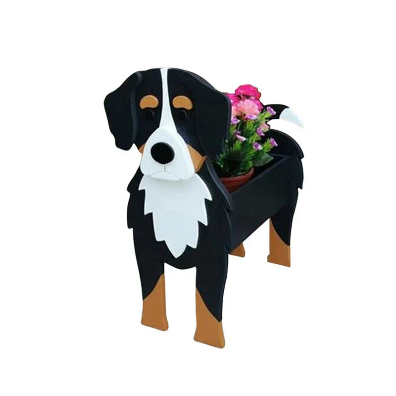 Dog Plant Container - Pawsome Flower Pot for Various Breeds-Orizon Depot