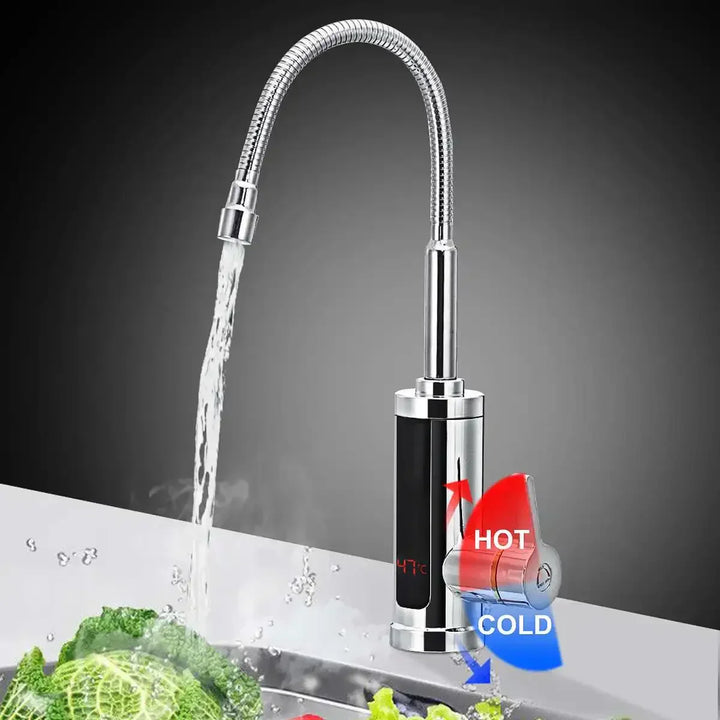 3000W Electric Kitchen Faucet with Instant Hot Water Supply-Orizon Depot