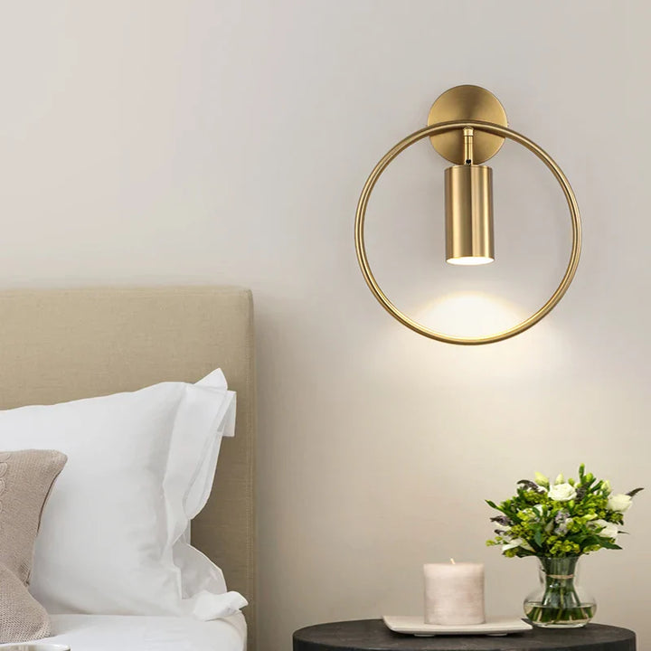 Nordic Gold Minimalist Wall Light for Modern Home Decor