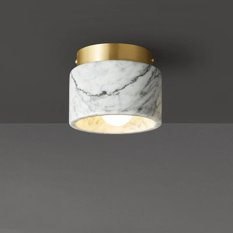 Modern Marble Ceiling Light | Stylish Downlight with Stone Finish