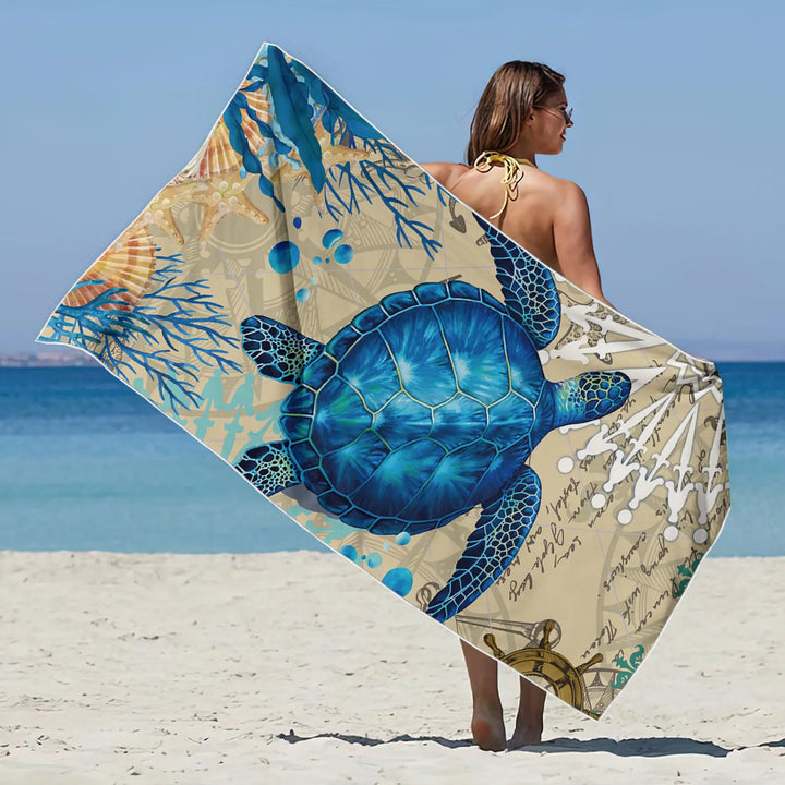 SeaQuest TurtleTrek Beach Towel for Fun Water Adventures-Orizon Depot