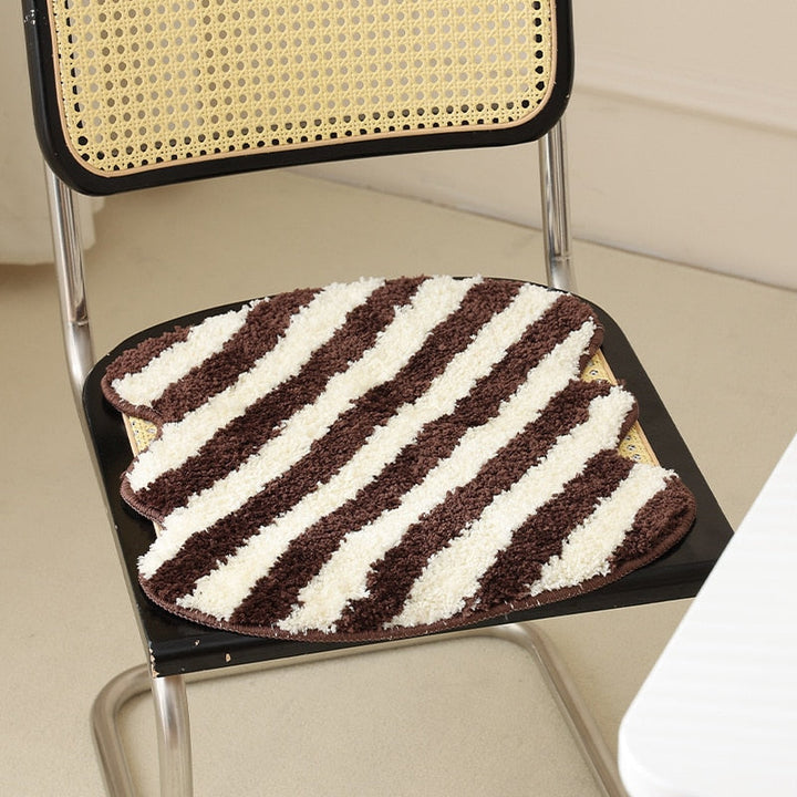 Quilted Striped Chair Cushion for Comfort and Style-Orizon Depot