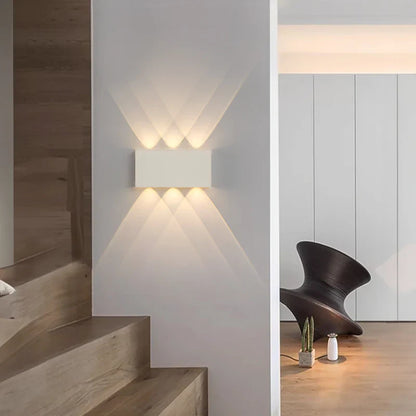 Rechargeable Wall Lamp | Minimalist Wood-Grain Style for Home Decor