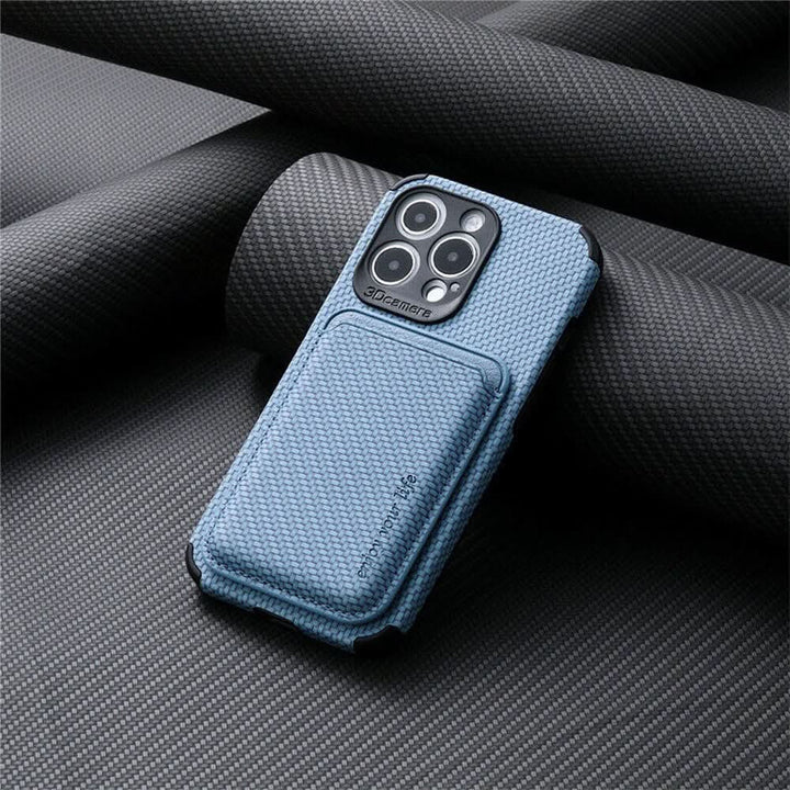 MagSafe Wallet Phone Case with Carbon Fiber Protection-Orizon Depot
