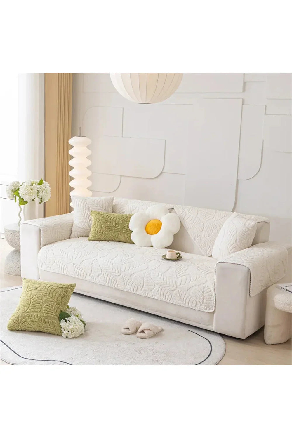 Nordic Aesthetic Sofa Cover for Stylish Home Decor-Orizon Depot