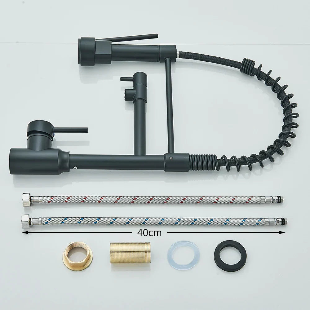 Dual Outlet Kitchen Faucet – SpringFlow Design for Versatile Use-Orizon Depot