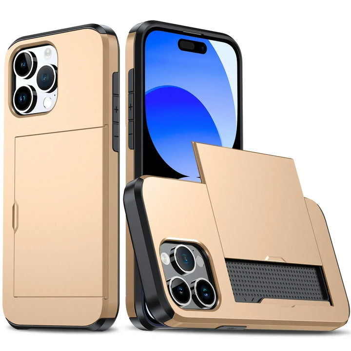 Slim iPhone Case with Card Holder | Stylish Protection & Storage-Orizon Depot