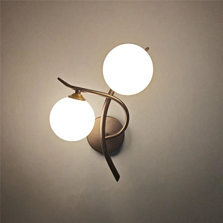 Nordic Dual Globe LED Wall Light for Modern Home Decor