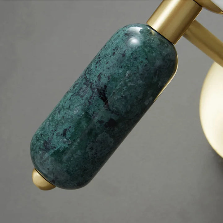 Modern Gold Finish Marble and Glass Wall Sconce Lamp