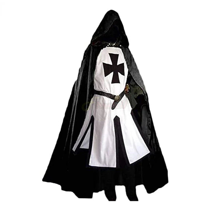 Knights Templar Crusader Costume - Tunic & Cape Set