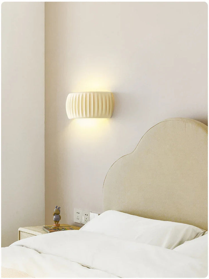 Textured Modern Resin Wall Lamp | Stylish French Sconce