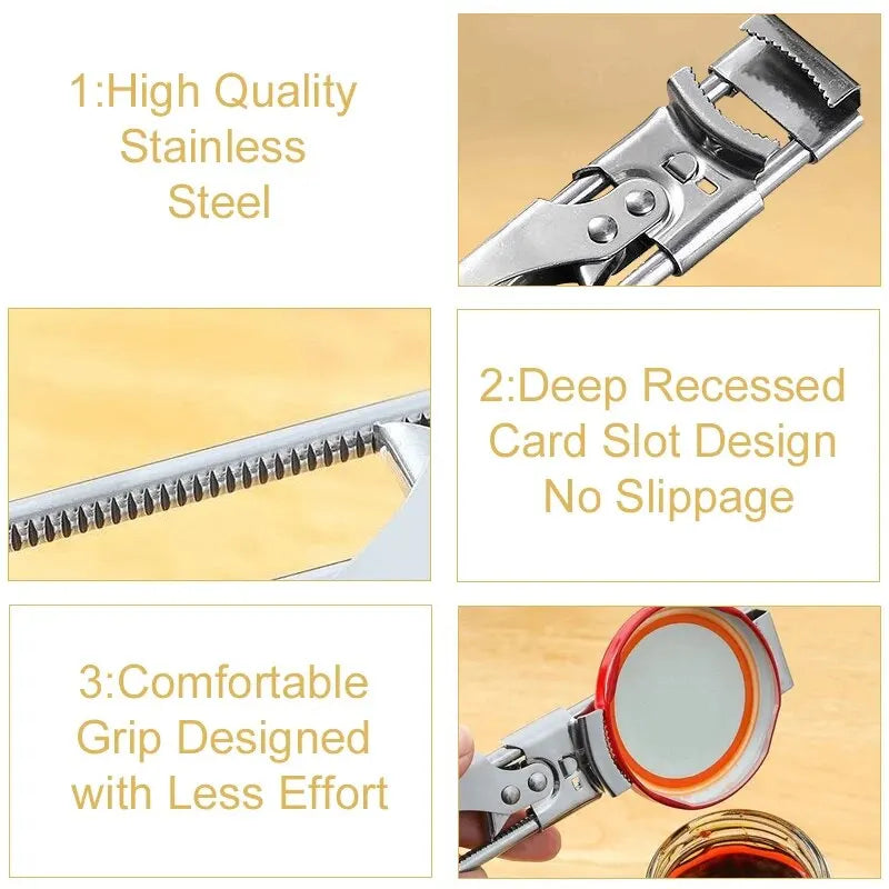Adjustable Stainless Steel Non-Slip Bottle Opener | Kitchen Gadget-Orizon Depot