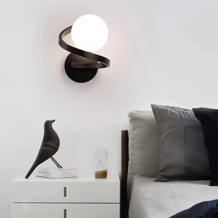 Modern Dual LED Globe Wall Light Fixture