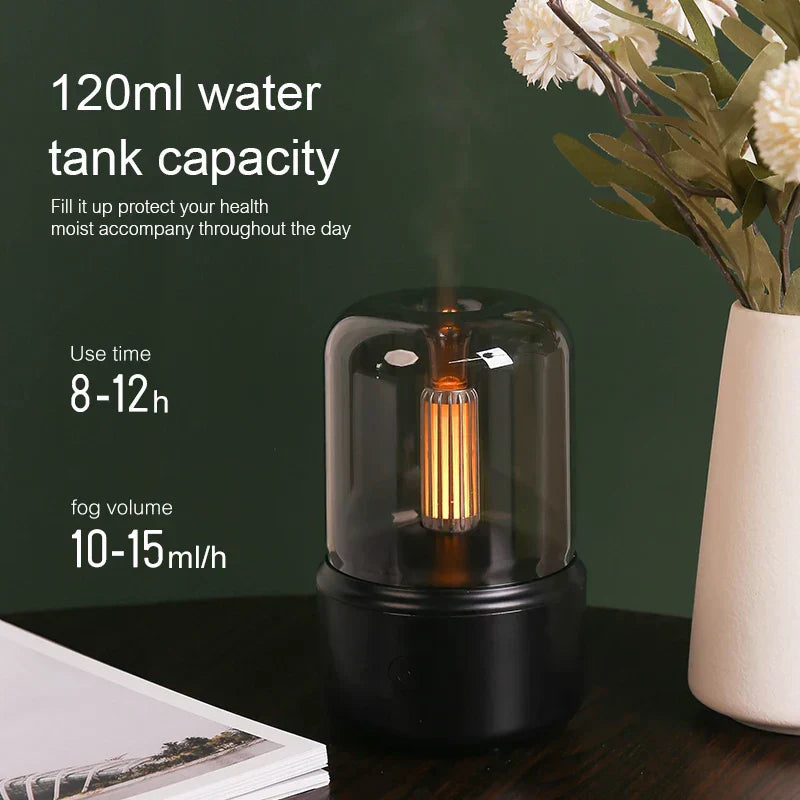 Retro Aroma Diffuser with Night Light - USB Essential Oil Humidifier-Orizon Depot