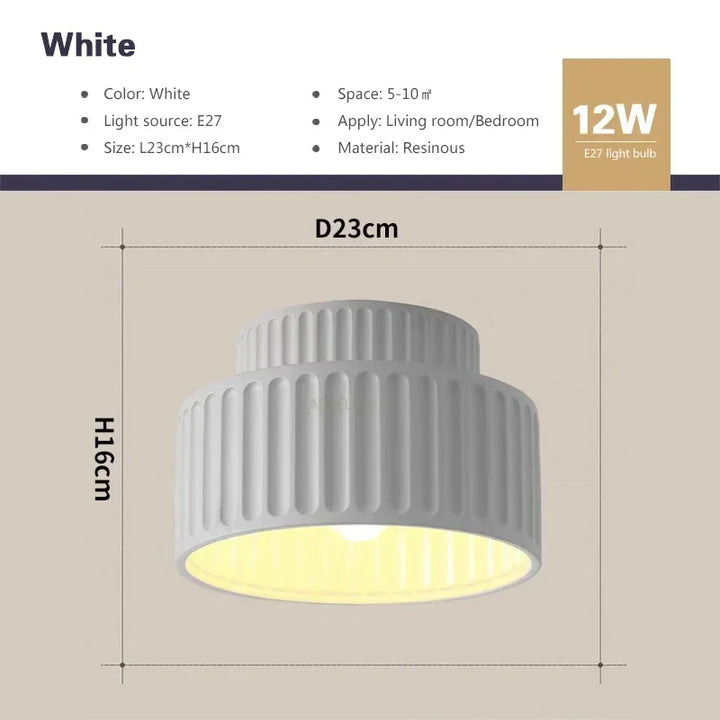 Sculptural Ripple Ceiling Light | Elegant Design, Soft Glow
