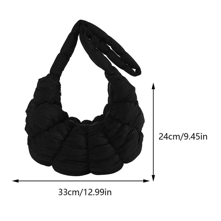 Puff Croissant Shoulder Bag - Stylish and Versatile Handbag-Orizon Depot