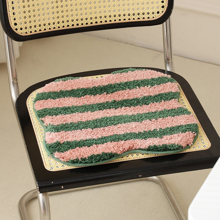 Quilted Striped Chair Cushion for Comfort and Style-Orizon Depot