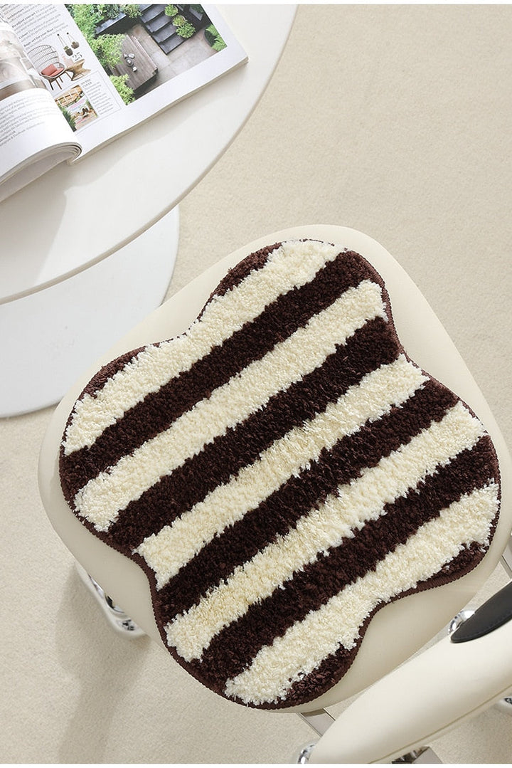 Quilted Striped Chair Cushion for Comfort and Style-Orizon Depot