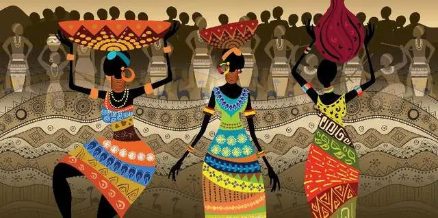 Abstract African Woman Canvas Art for Plus Sizes - Unique Decor-Orizon Depot