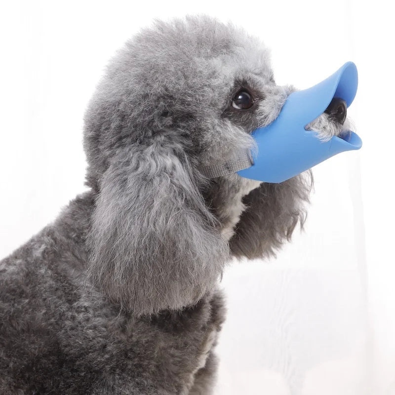 Adjustable Silicone Duck Muzzle for Dogs - Anti-Bite Barking Accessory
