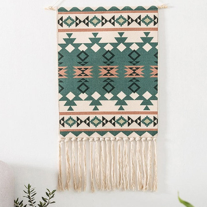 Bohemian Macrame Wall Tapestry, Handcrafted Cotton Linen Decor-Orizon Depot