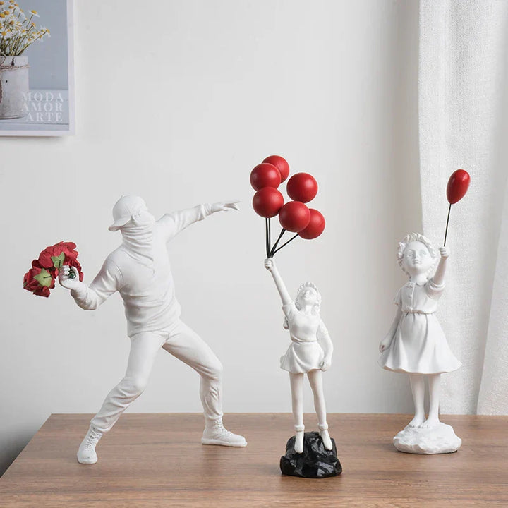 Banksy-Inspired Sculpture Collection for Art Enthusiasts-Orizon Depot