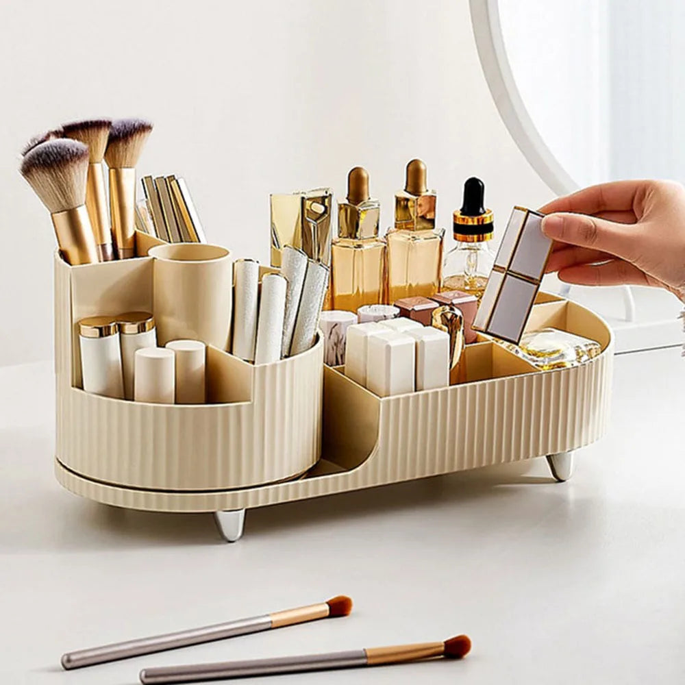 Luxury Beauty Organizer with Slim Rotating Design-Orizon Depot