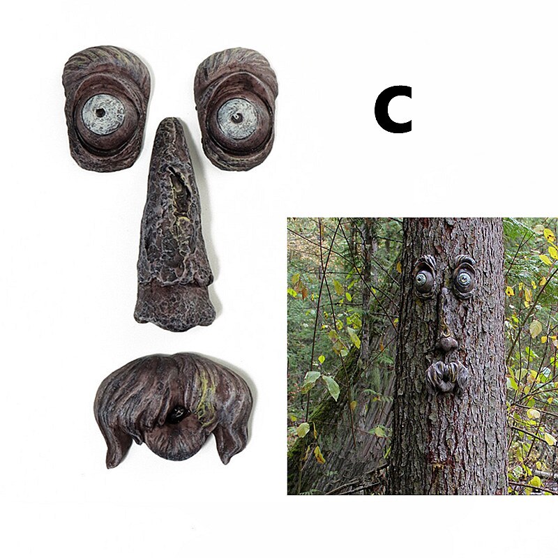 Nature-Inspired Tree Face Bird Feeder Station for Outdoor Decor-Orizon Depot