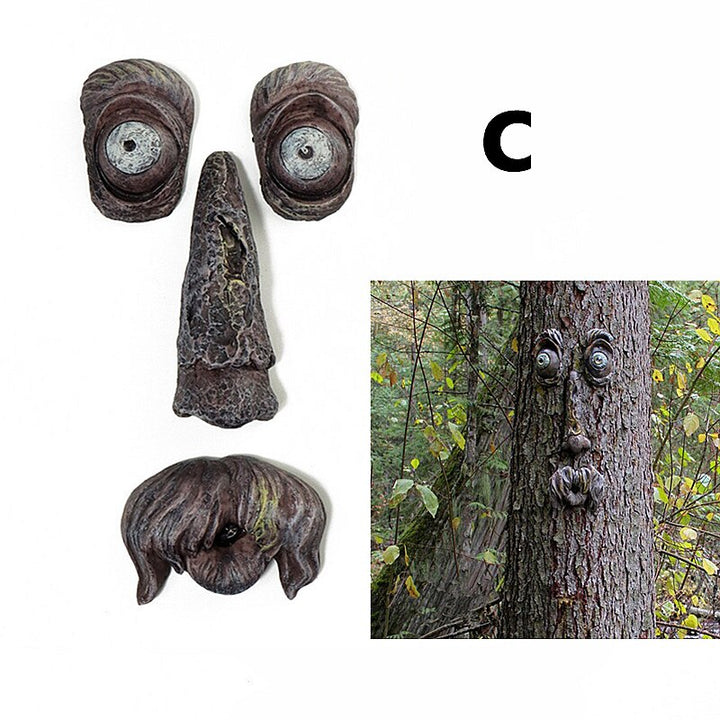 Nature-Inspired Tree Face Bird Feeder Station for Outdoor Decor-Orizon Depot