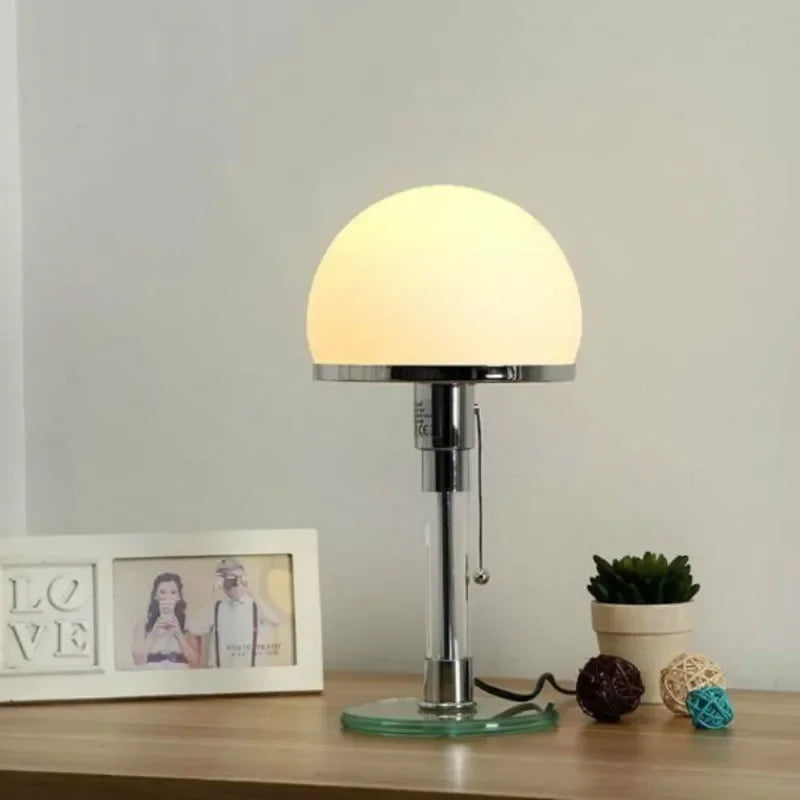 Nordic Glass Table Lamp | Stylish Bauhaus-Inspired Lighting