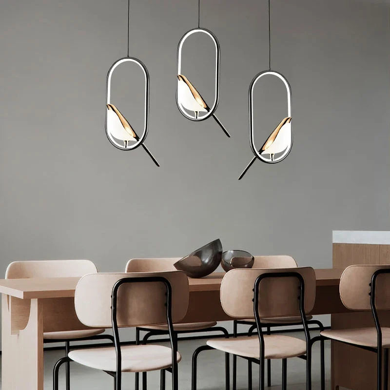 Nordic LED Bird Pendant Light - Stylish Home Lighting Fixture