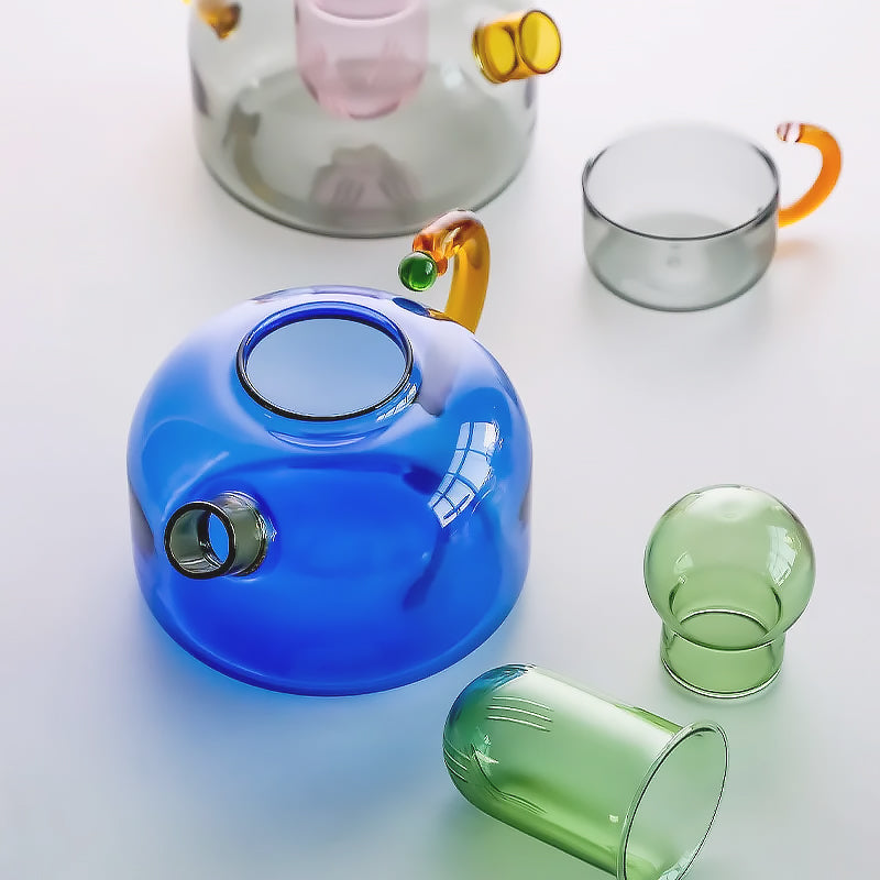Colorful Glass Tableware Set for Stylish Dining and Entertaining-Orizon Depot
