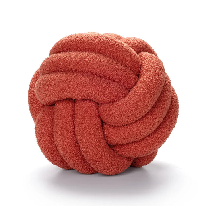 Cozy Hand-Knotted Sheepskin Throw Pillow - Soft Decorative Accent-Orizon Depot