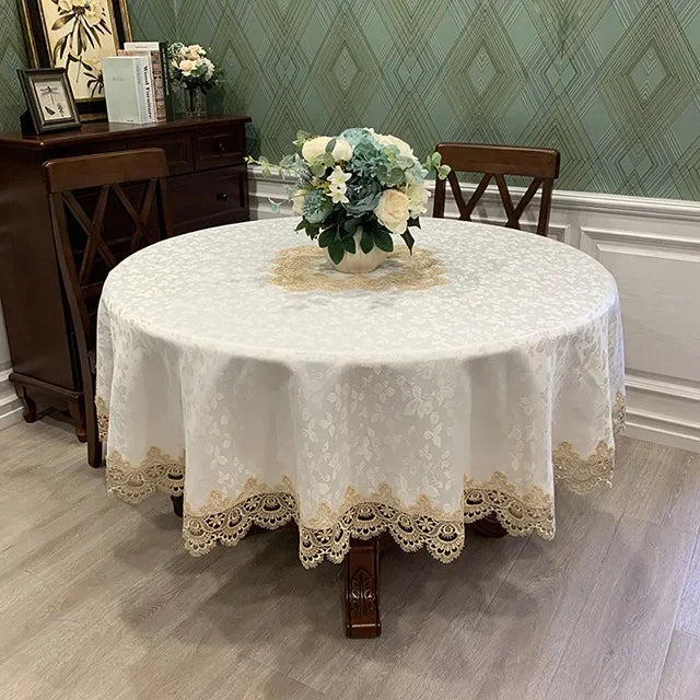 Victorian Lace Dreams Elegant Tablecloth for Special Occasions-Orizon Depot