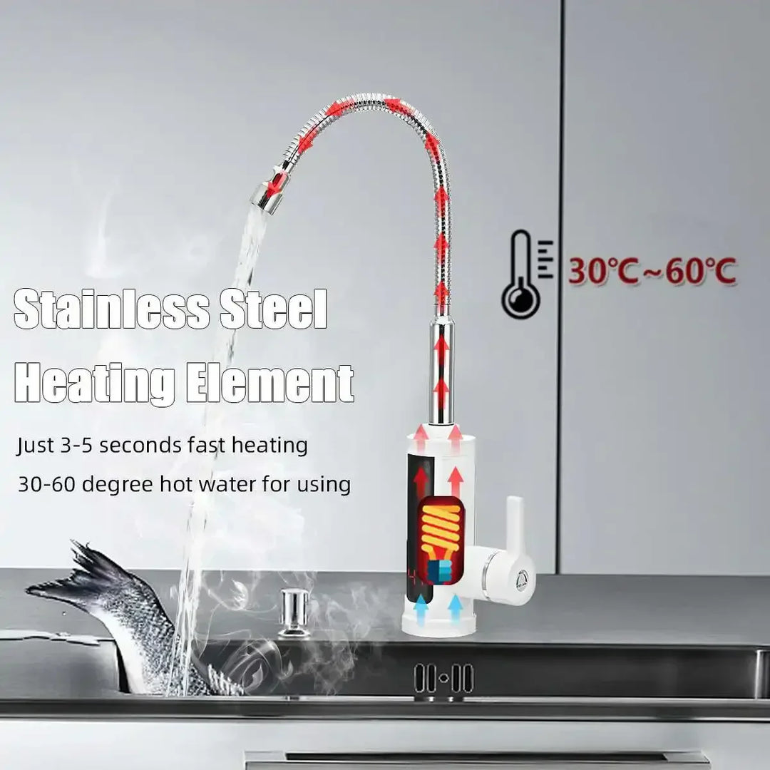 3000W Electric Kitchen Faucet with Instant Hot Water Supply-Orizon Depot