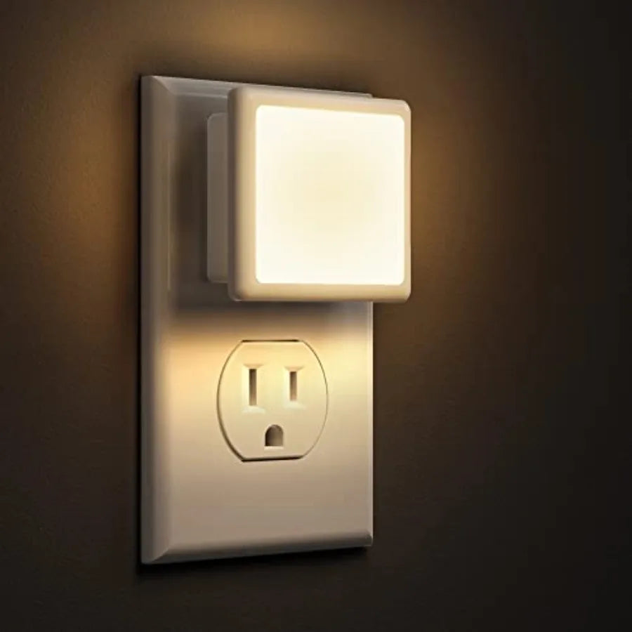 Night Lights Plug into Wall 2-Pack, Soft White Auto-On/Off