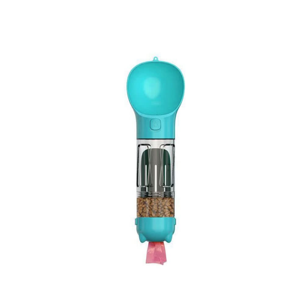2-in-1 Water & Food Bottle with Poop Bag Holder for Pets-Orizon Depot